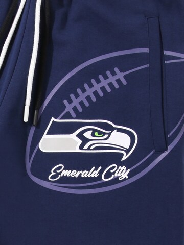 Recovered Tapered Sporthose 'NFL Seahawks Emerald City' in Blau