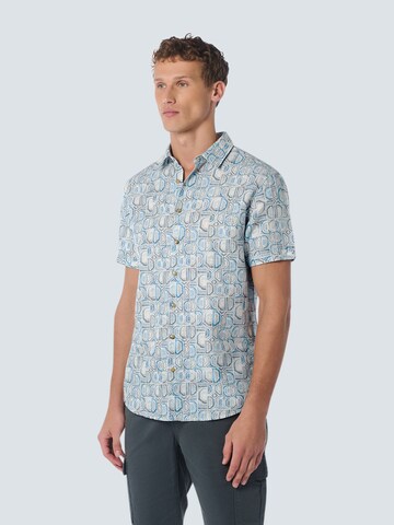 No Excess Regular fit Button Up Shirt in Blue: front