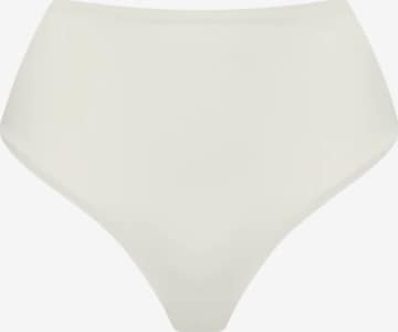 Slip 'Hight-Waist Tanga' cfab (formerly creamy fabrics) en blanc : devant