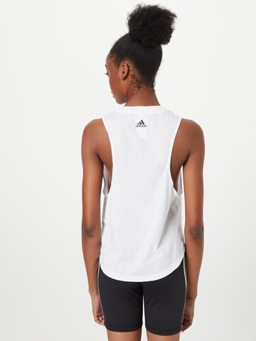 Sport top 'Aeroready Logo Graphic Racerback' de la ADIDAS SPORTSWEAR pe alb