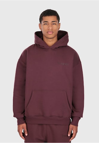 Sweat-shirt Dropsize en rouge : devant