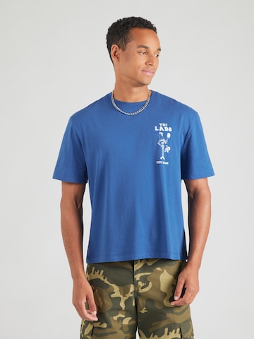 Pepe Jeans - Camiseta 'SMALL CHELSEA' en azul: frente