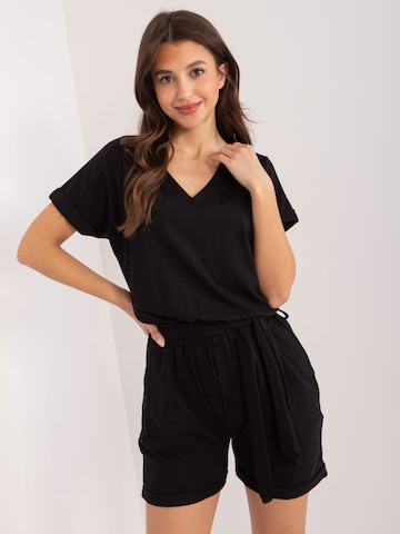 Madnezz House Jumpsuit '7915.66' in Black: front