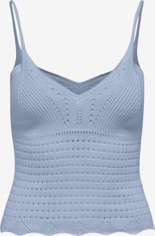 Haut 'ONLY ONLLISON SL TOP KNT canotta' ONLY en bleu : devant