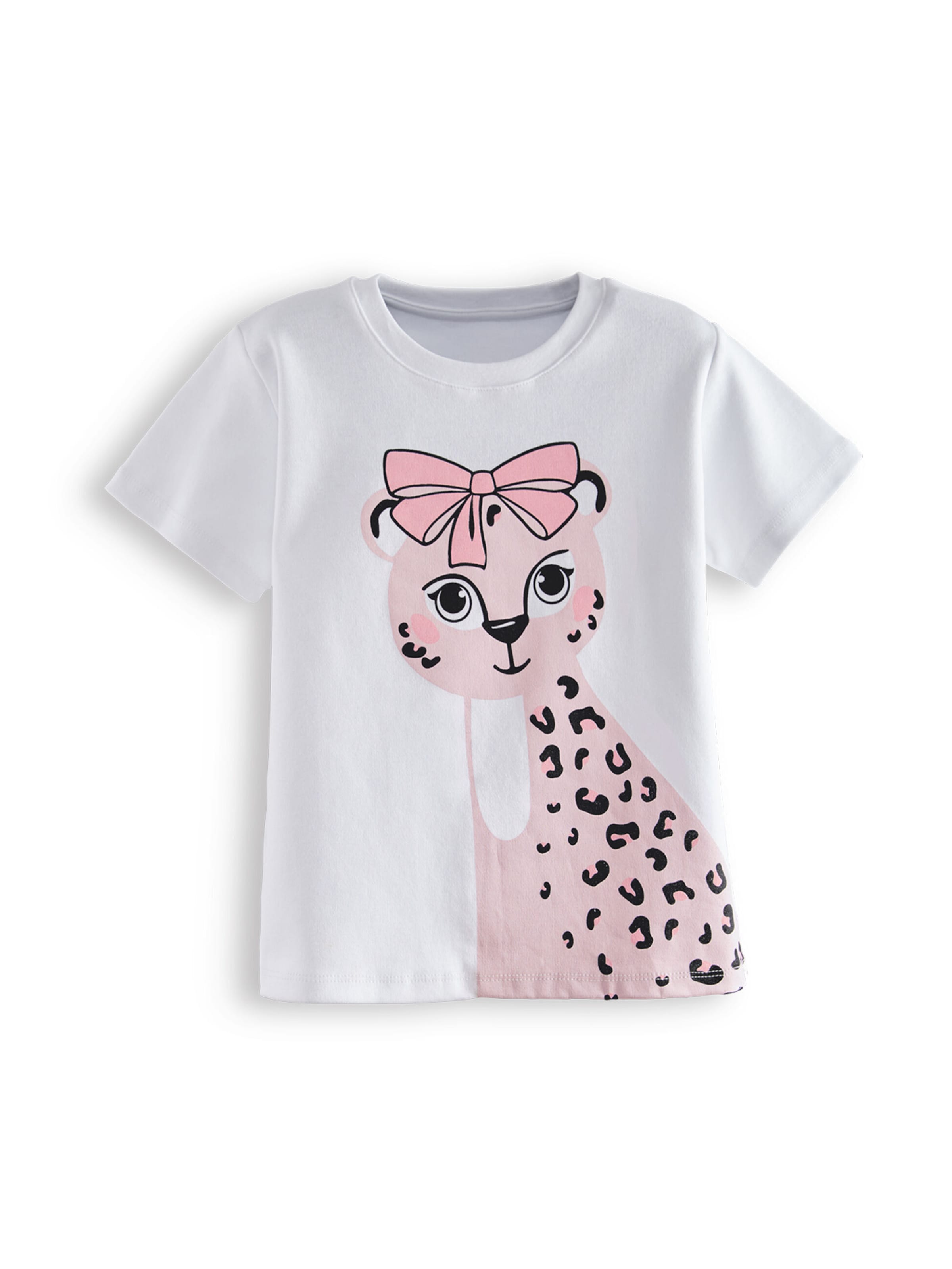 Pyjama 'Leopard' Denokids en rose