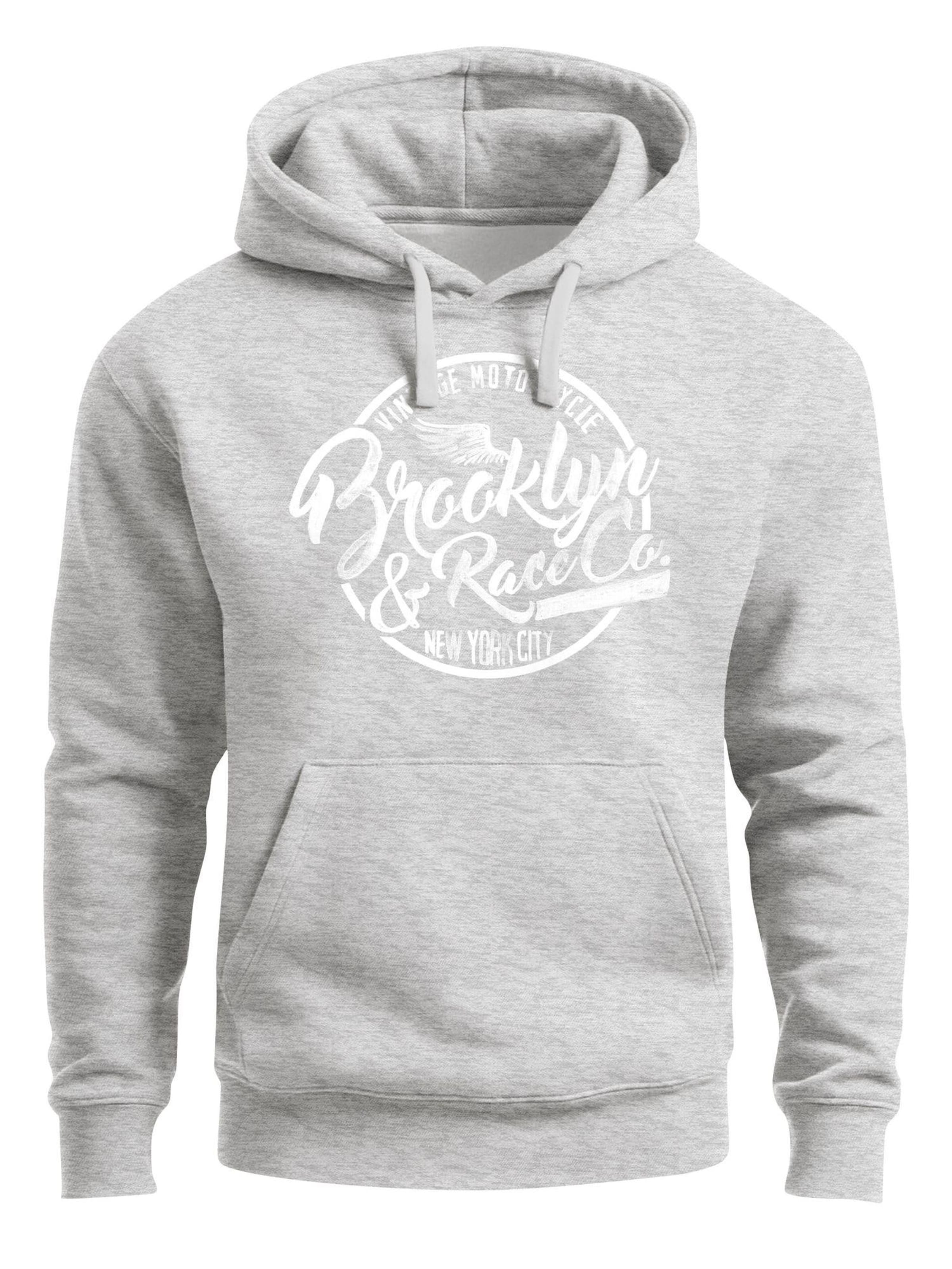 Neverless Sweatshirt 'Brooklyn Race' in Grey: front
