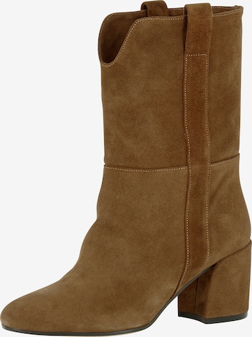 EVITA Cowboy Boots in Brown: front