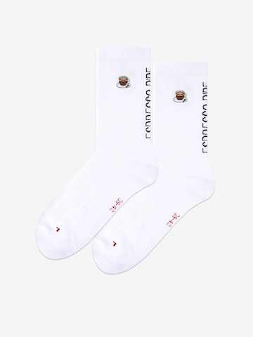 Occulto Athletic Socks 'Mathieu' in White
