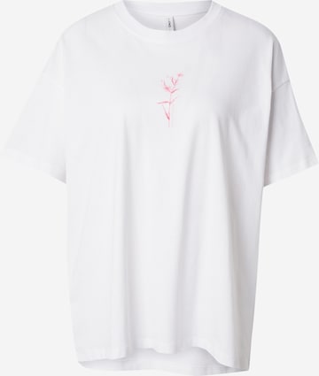 ONLY T-shirt i vit: framsida