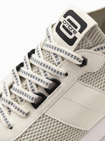 Ombre Platform trainers in White