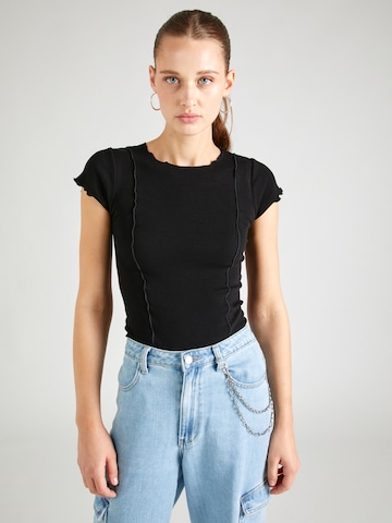 rosemunde - Camisa em preto: frente