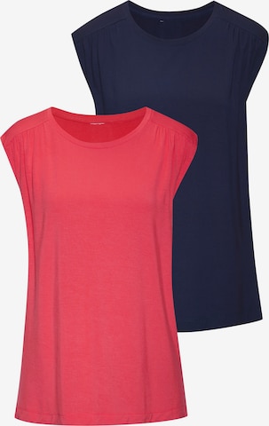 T-shirt LASCANA en bleu : devant