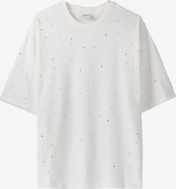 Bershka T-Shirt in Beige: predná strana