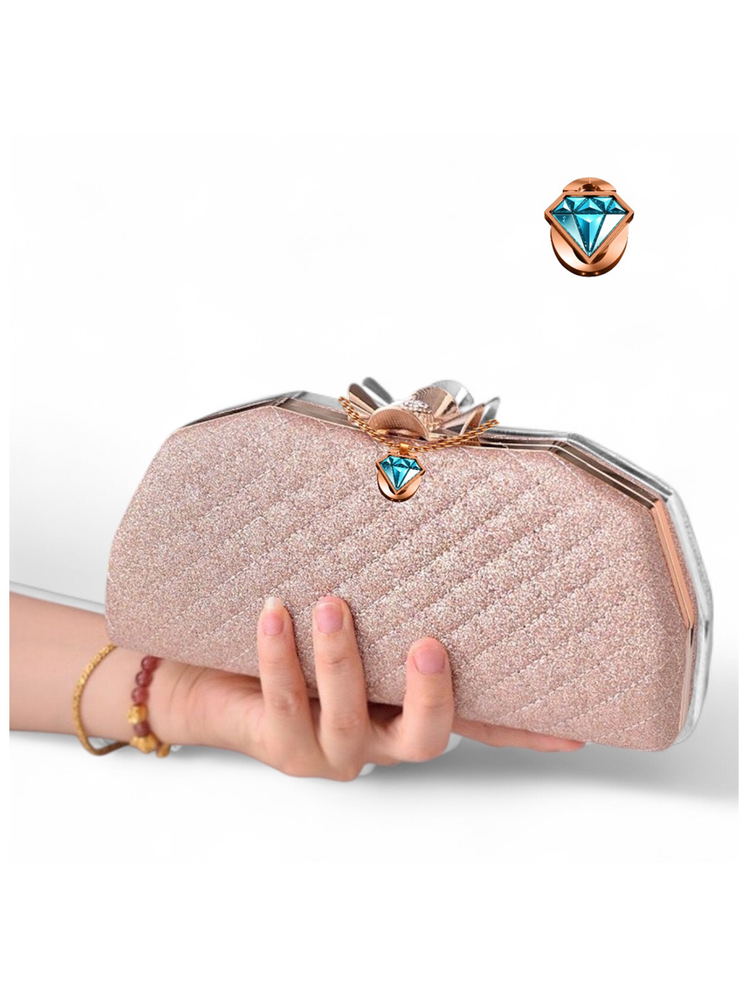 Elegon Clutch 'Model Malaysia' in Gold