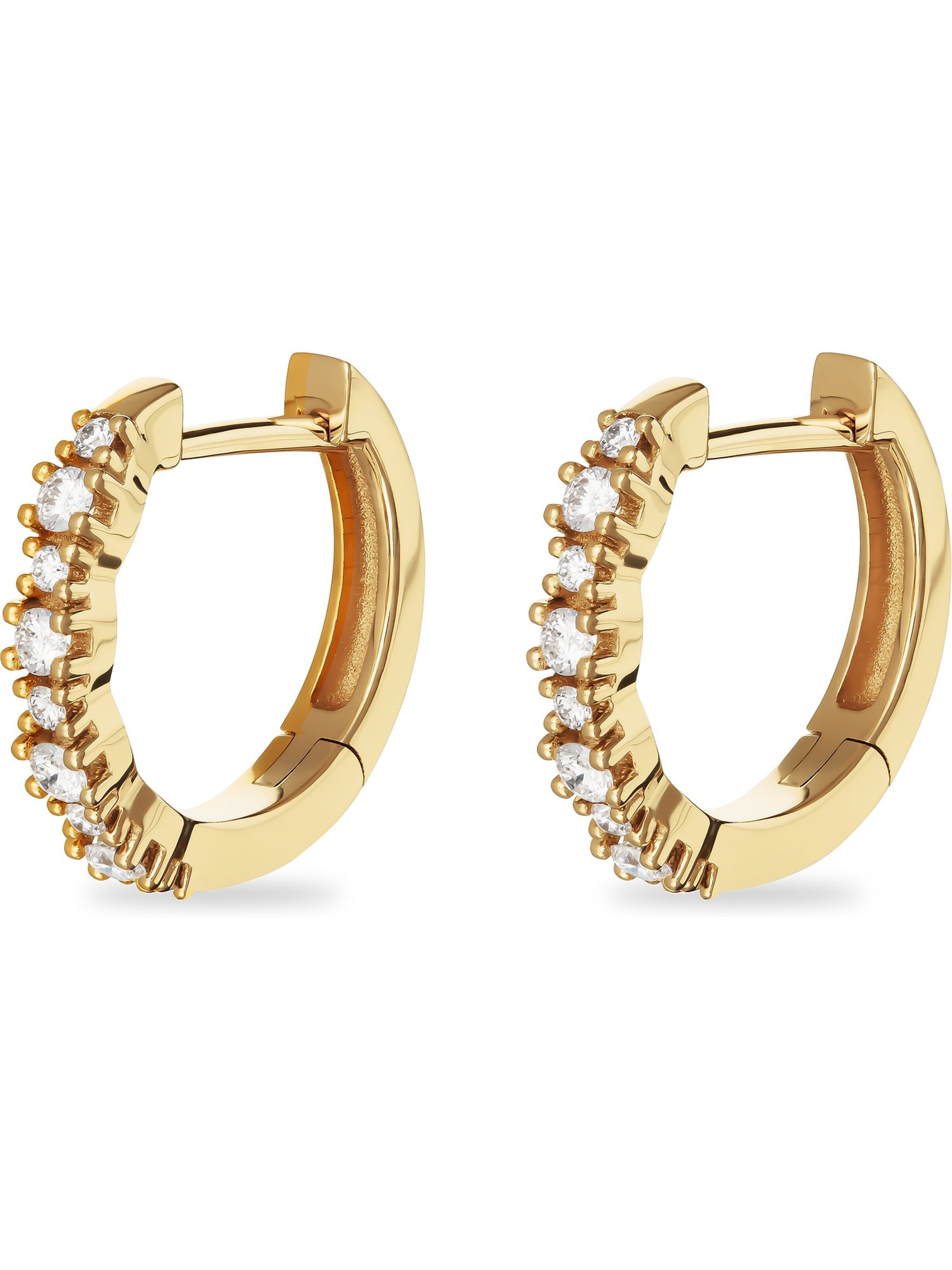 CHRIST Ohrringe in Gelb: Vorderseite