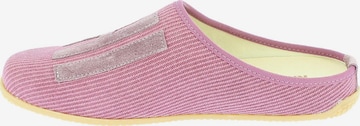 Living Kitzbühel Slippers 'Cotton - Chill' in Purple: front