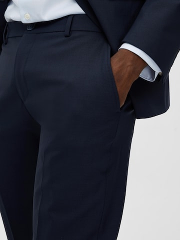 SELECTED HOMME Slimfit Παντελόνι με τσάκιση 'Elon' σε μπλε