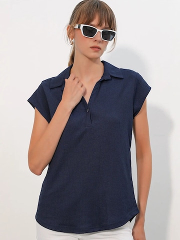 Bigdart Blouse in Blue: front