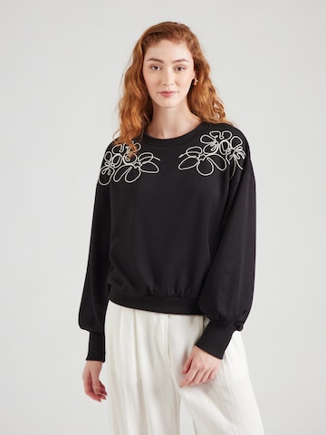 ONLYSweater majica 'ONLBROOKE' - crna boja: prednji dio