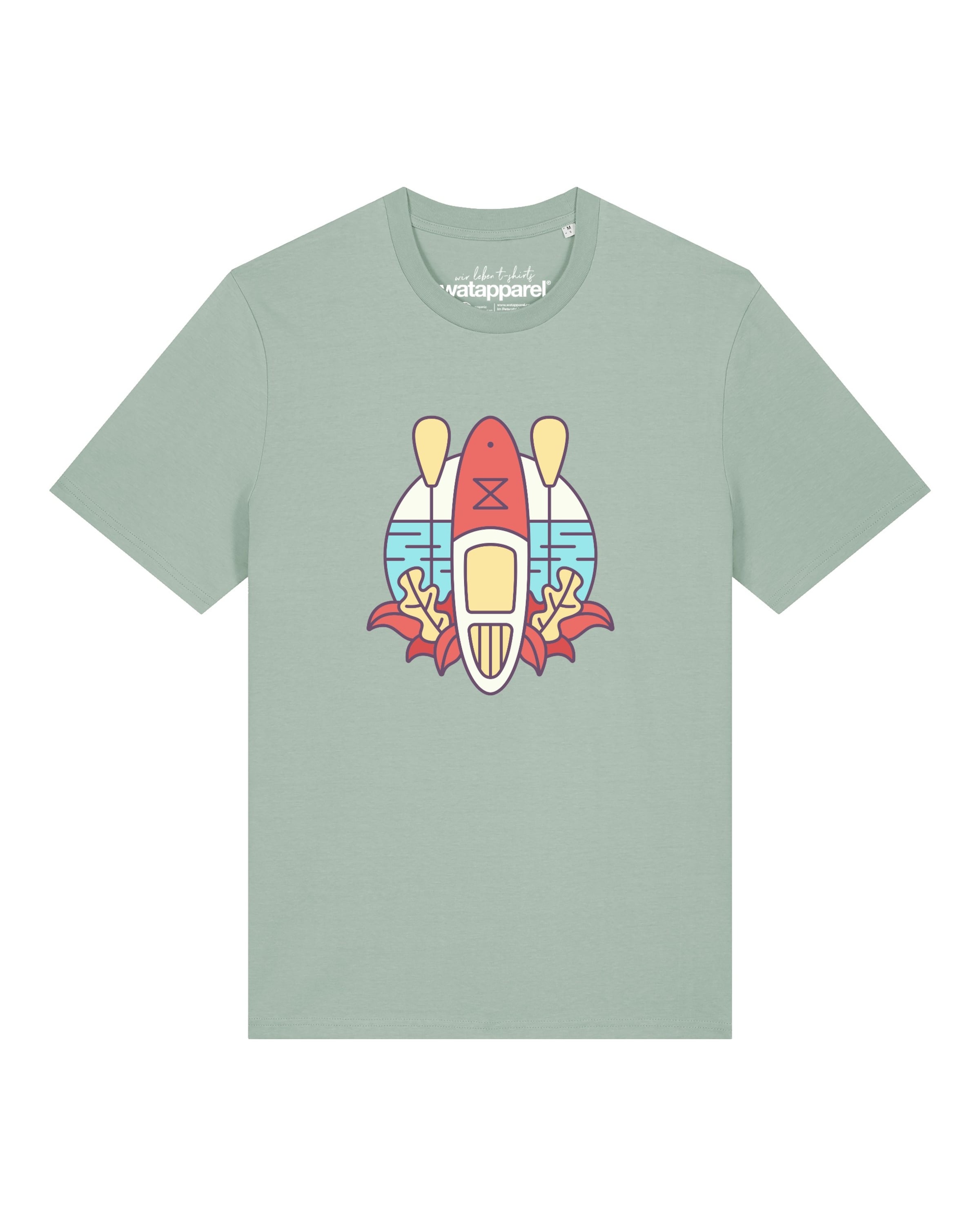 T-Shirt 'Stand Up Paddleboard Sup' Watapparel en vert : devant