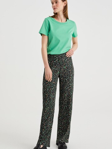 WE Fashion Wide leg Broek in Zwart