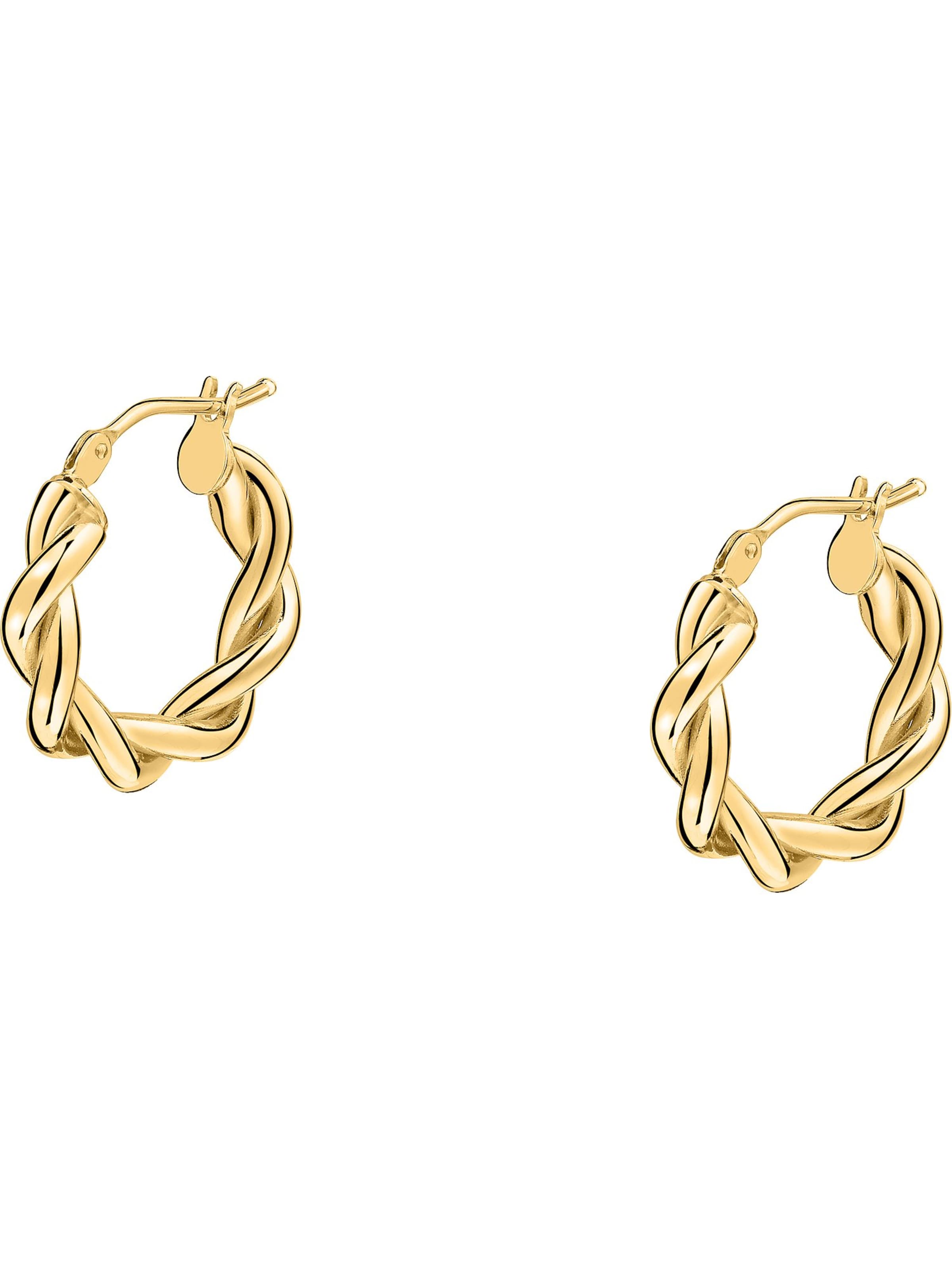 CHRIST Earrings in Yellow: front