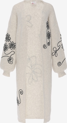 usha WHITE LABEL - Cárdigan en beige: frente