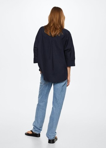 MANGO Blouse 'Cancu' in Blauw