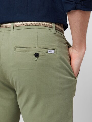 Lindbergh - Slimfit Calças chino 'Superflex' em verde