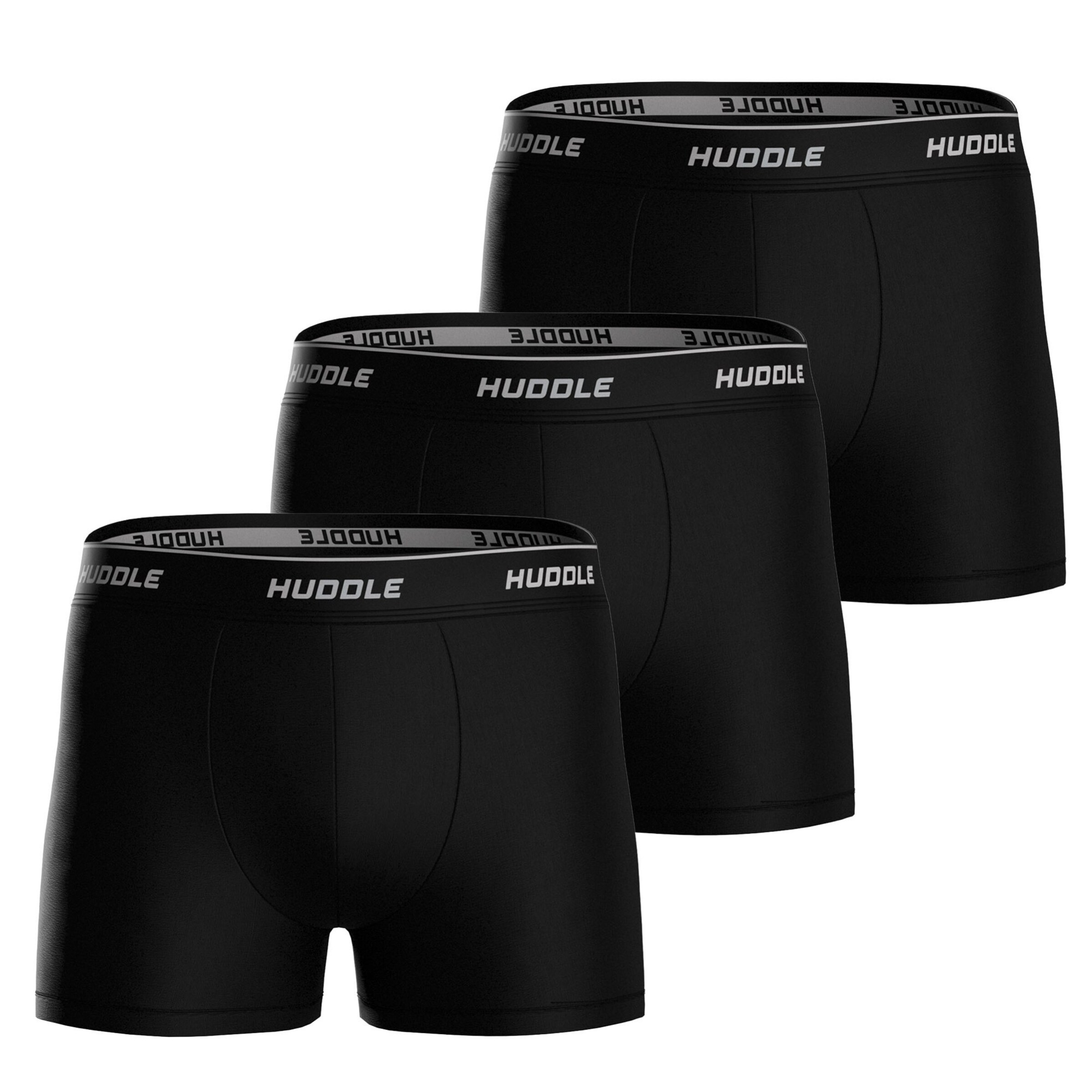 Huddle Boxer shorts in Black: front