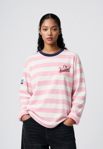 T-Shirt 'Elba' On Vacation en rose