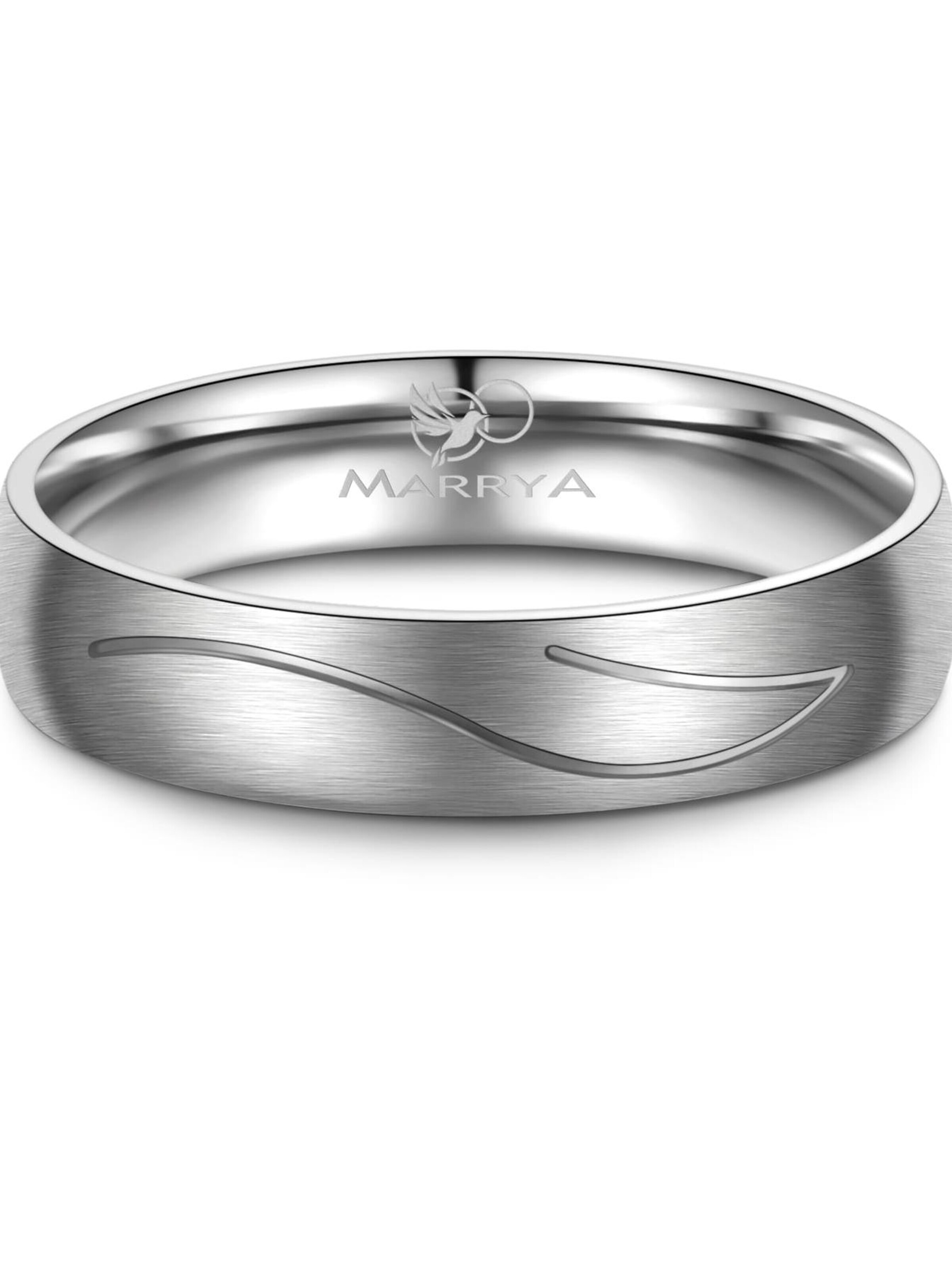 MARRYA Ring 'MARRYA TI-04 Ehering aus Titan' in Silver