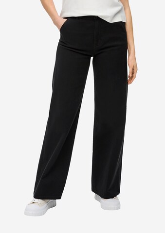 s.Oliver Wide leg Jeans 'Suri' in Black: front