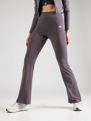 ADIDAS SPORTSWEAR Flared Sports trousers 'Essentials' in Grey: front