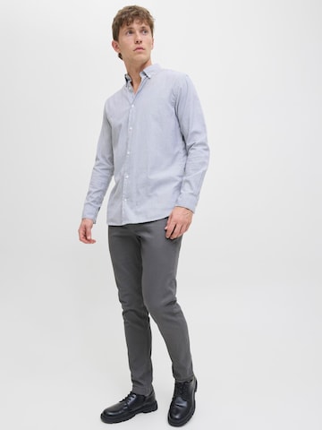 Coupe slim Pantalon chino 'JJIMarco JJDave' JACK & JONES en gris