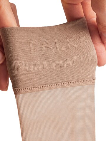 FALKE Knee High Socks 'Pure Matt' in Grey
