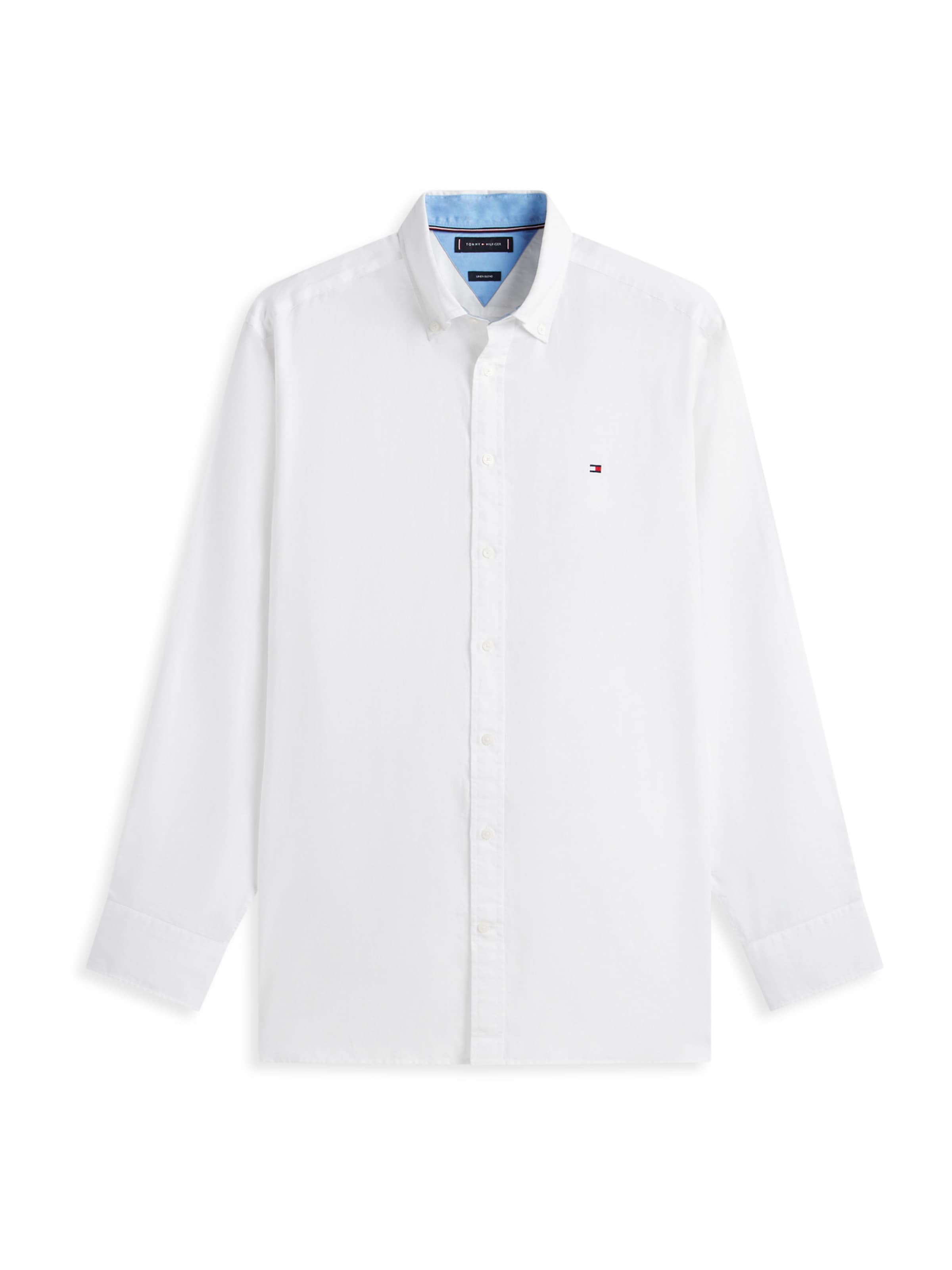 Tommy Hilfiger Big & Tall Regular fit Button Up Shirt in White: front