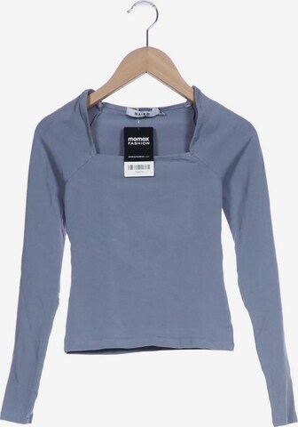 NA-KD Langarmshirt XXS in Blau: predná strana