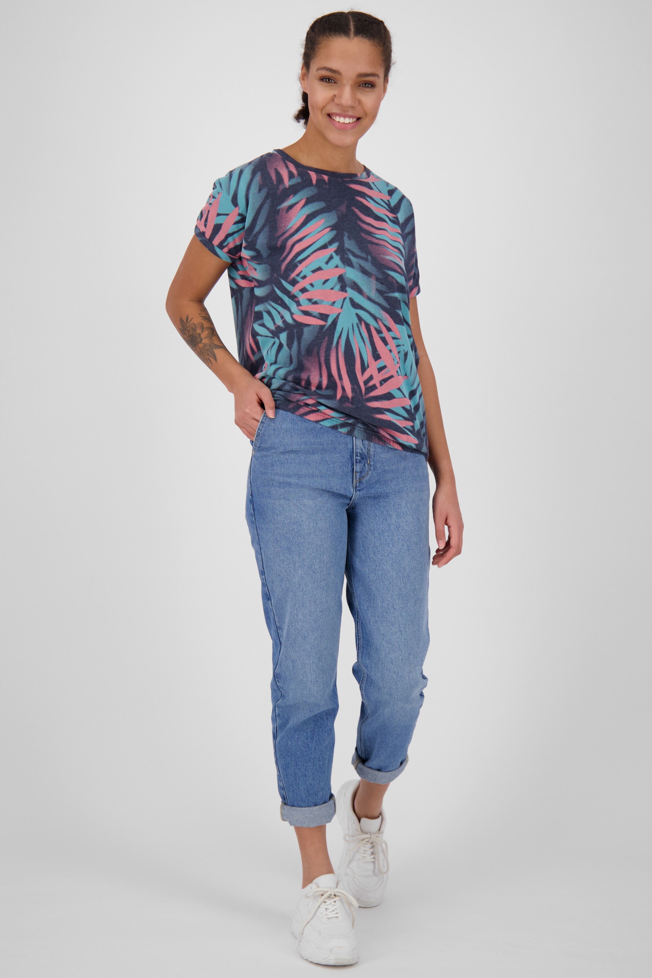 Frauen Shirts & Tops Alife and Kickin T-Shirt 'Sun' in Blau, Hellblau - YC63281 Frauen Shirts & Tops Alife and Kickin T-Shirt 'Sun' in Blau, Hellblau - YC63281