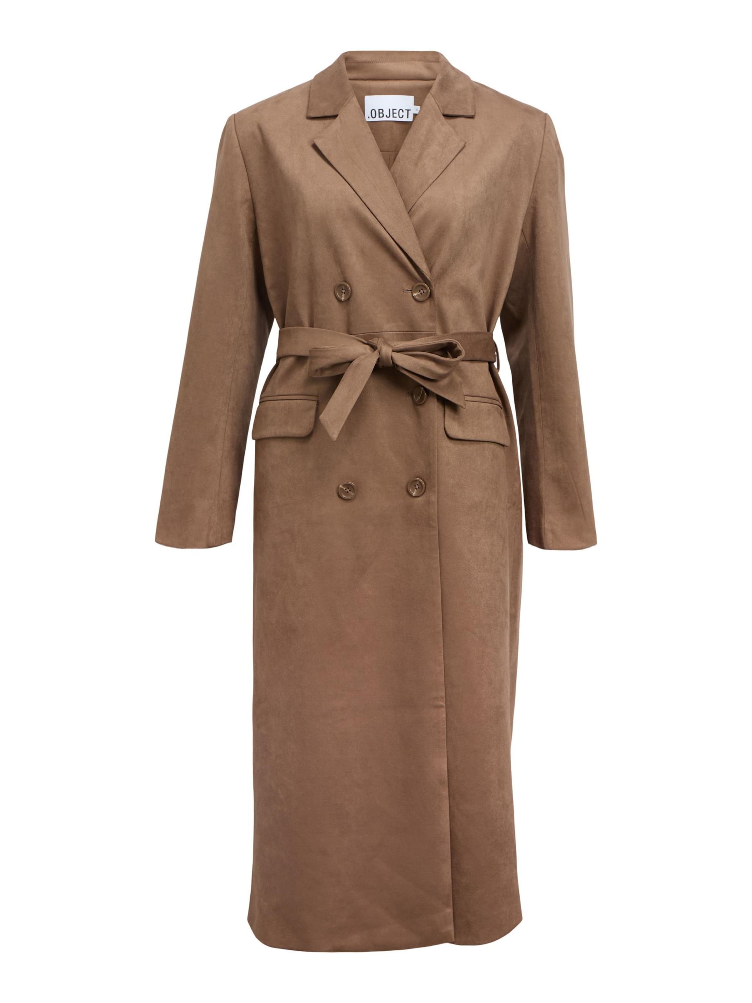 OBJECT Overgangsfrakke i brun: forside