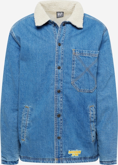 Demisezoninė striukė 'SHERPA Jacket Denim' iš HOMEBOY, spalva – tamsiai (džinso) mėlyna, Prekių apžvalga
