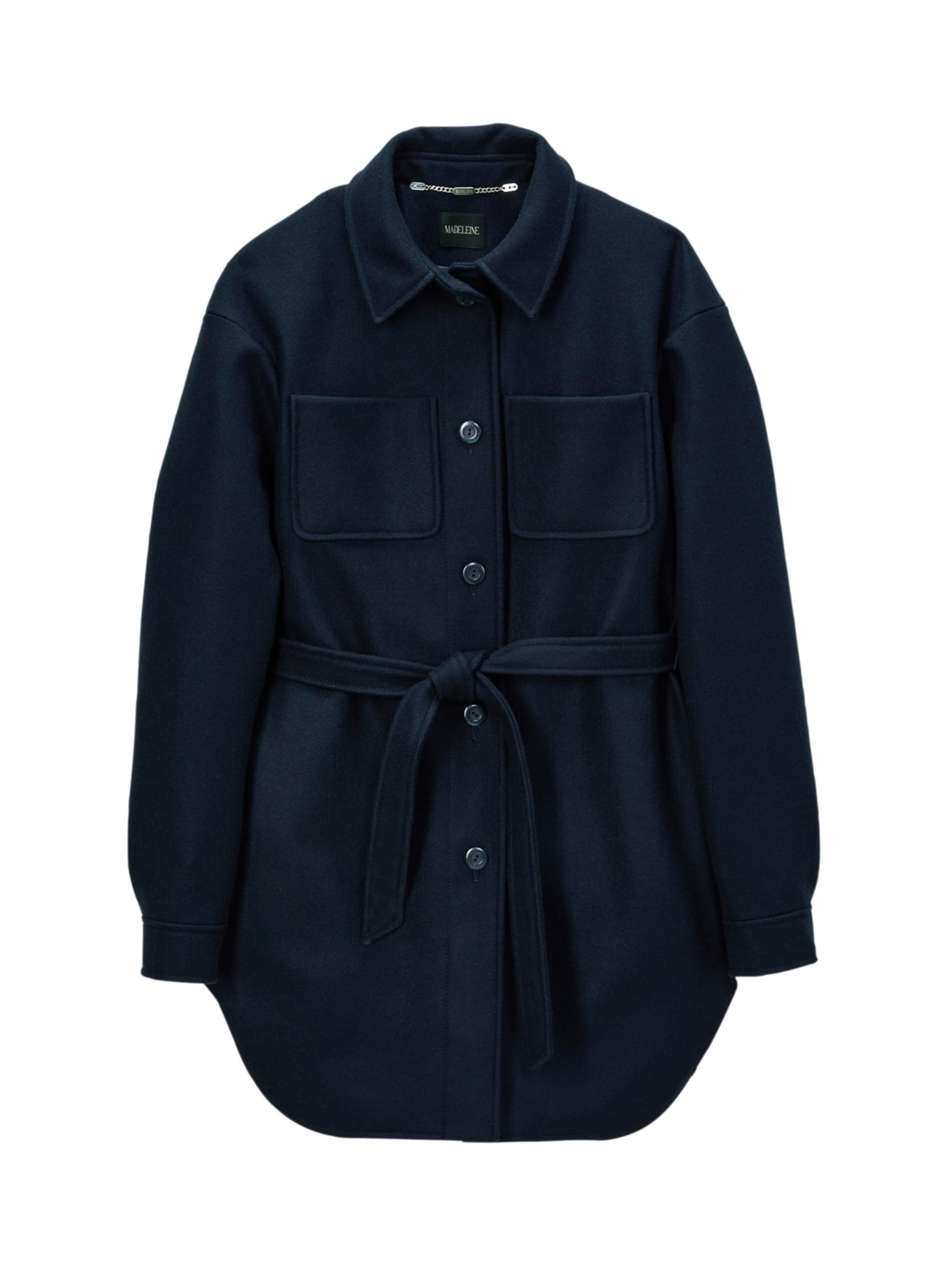 MADELEINE Veste mi-saison en marine, Vue avec produit