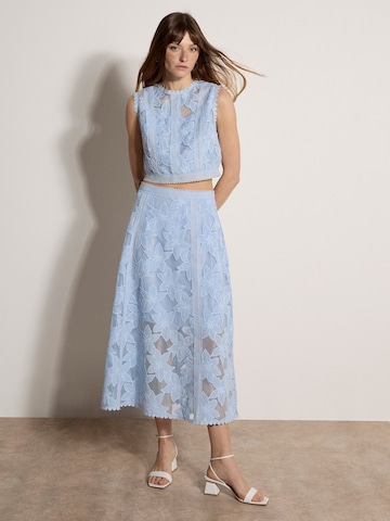 Chemisier ' ' Apricot en bleu