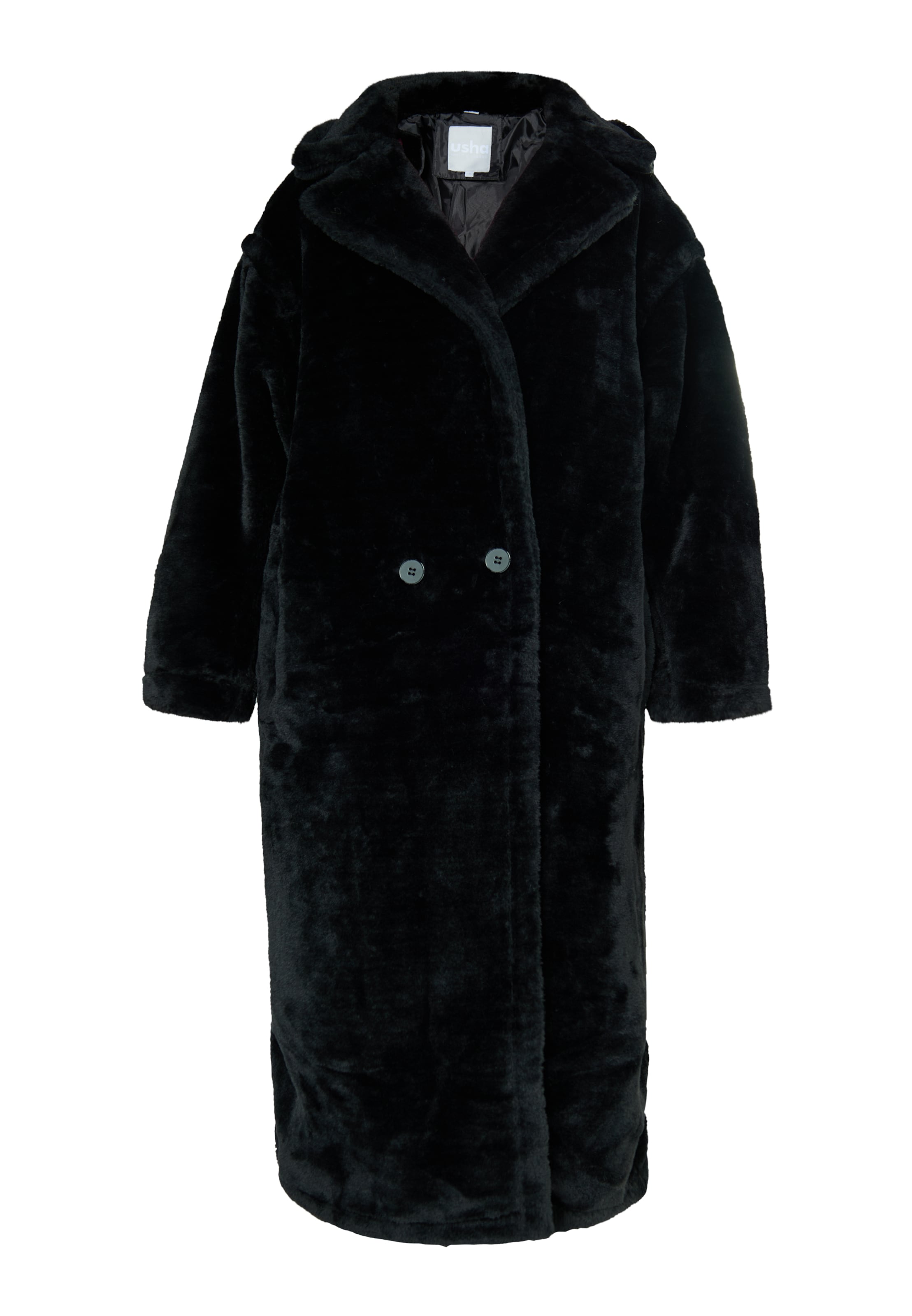 Palton de iarnă 'Pryam' usha WHITE LABEL pe negru, Vizualizare produs