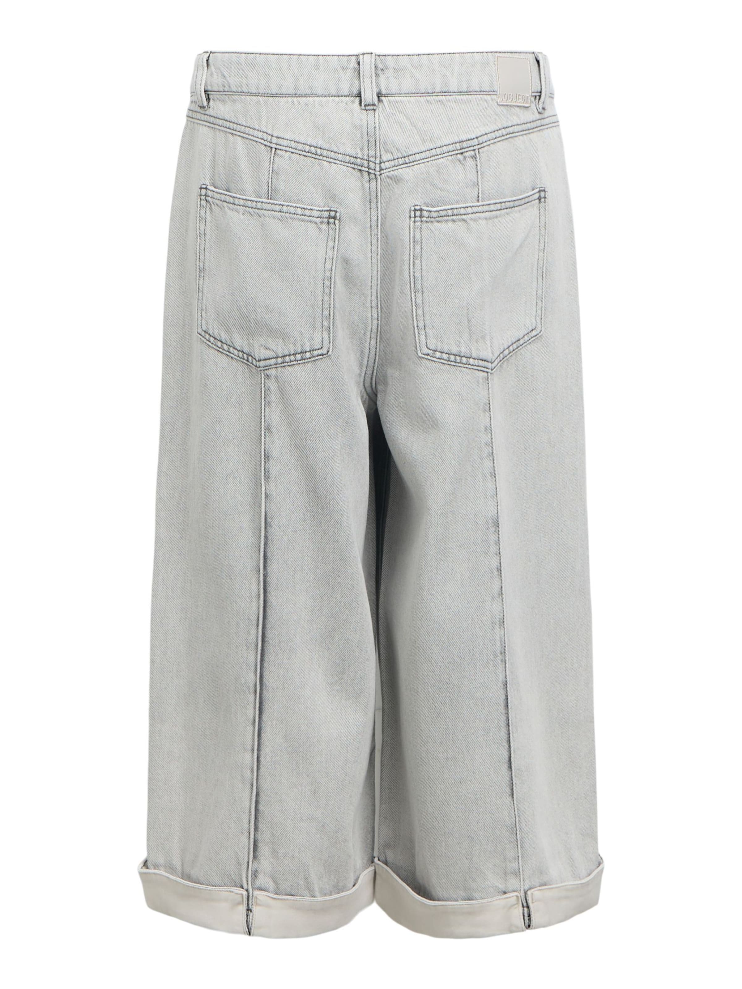 Wide Leg Jean 'OBJGail' OBJECT en gris