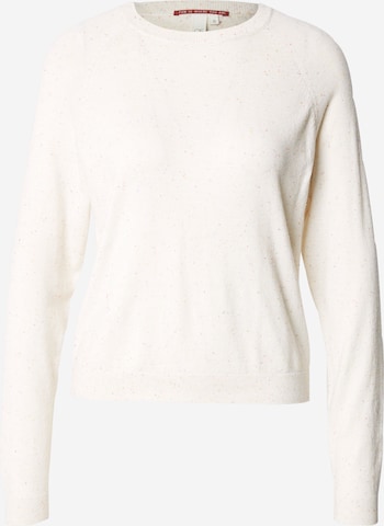 Pull-over QS en blanc : devant