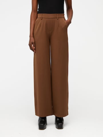 Pantalon 'Lisa' OBJECT en marron : devant