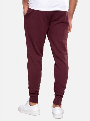Threadbare Tapered Hose 'Trifoliate' in Rot
