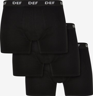DEF - Calzoncillo boxer en negro: frente