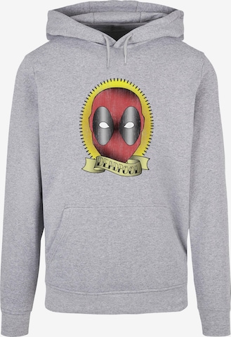 ABSOLUTE CULT Sweatshirt 'Deadpool - Tatto' in Grau: predná strana